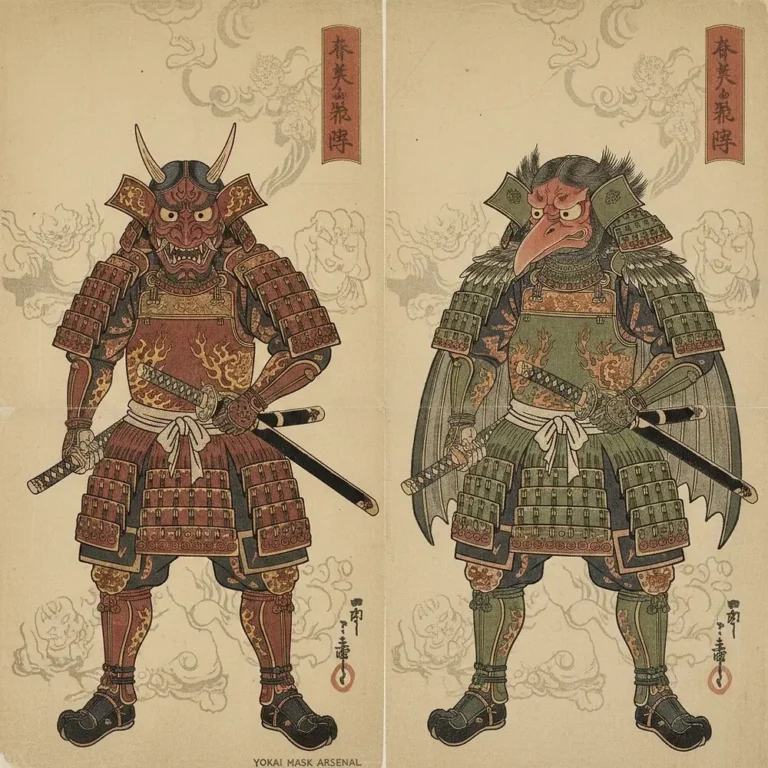 Mempo et Mengu : les masques d'armure samouraï (histoire et types), masque japonais fait main Dai Yokai en Bretagne