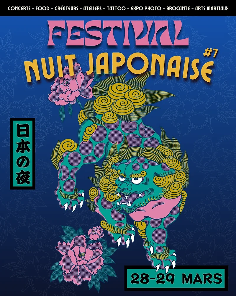 Nuit Japonaise #7 Lille 2026 : Dai Yokai au festival, stand Dai Yokai et masques japonais faits main en Bretagne