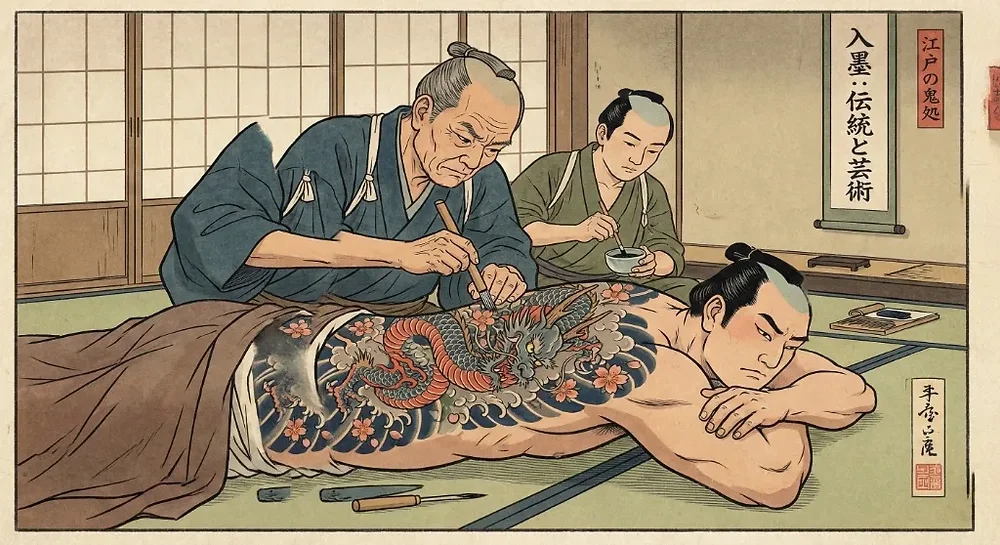 Tatouage Oni : signification des couleurs et irezumi, tatouage japonais et création Dai Yokai Bretagne