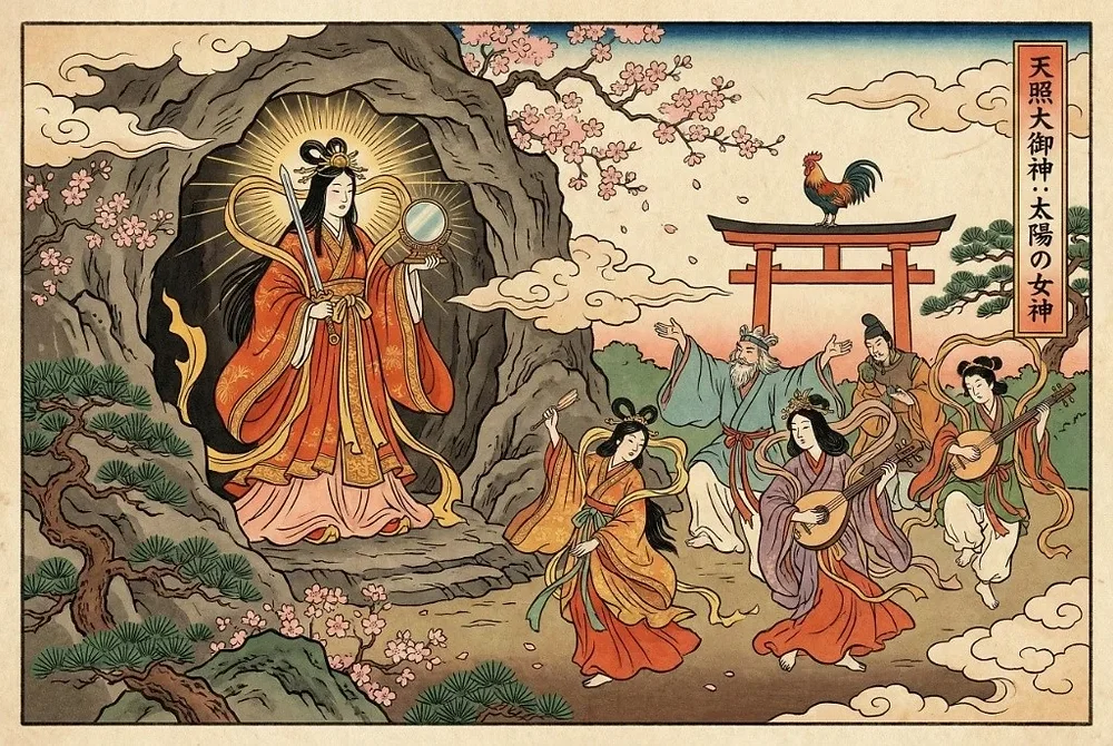 Amaterasu : la déesse du soleil et le mythe fondateur du Japon, folklore japonais et culture Dai Yokai Bretagne