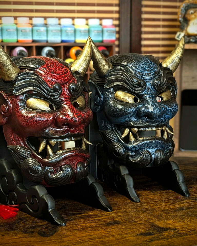 Masque PETG fait main : pourquoi ce matériau ?, masque japonais fait main Dai Yokai en Bretagne