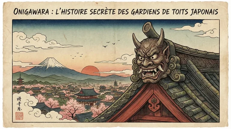 Onigawara : la tuile Oni qui protège les toits japonais, folklore japonais et culture Dai Yokai Bretagne