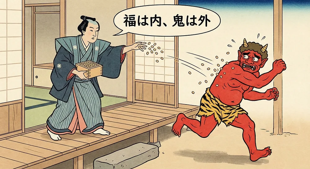 Setsubun : le rituel japonais qui chasse les Oni à coups de haricots, folklore japonais et culture Dai Yokai Bretagne