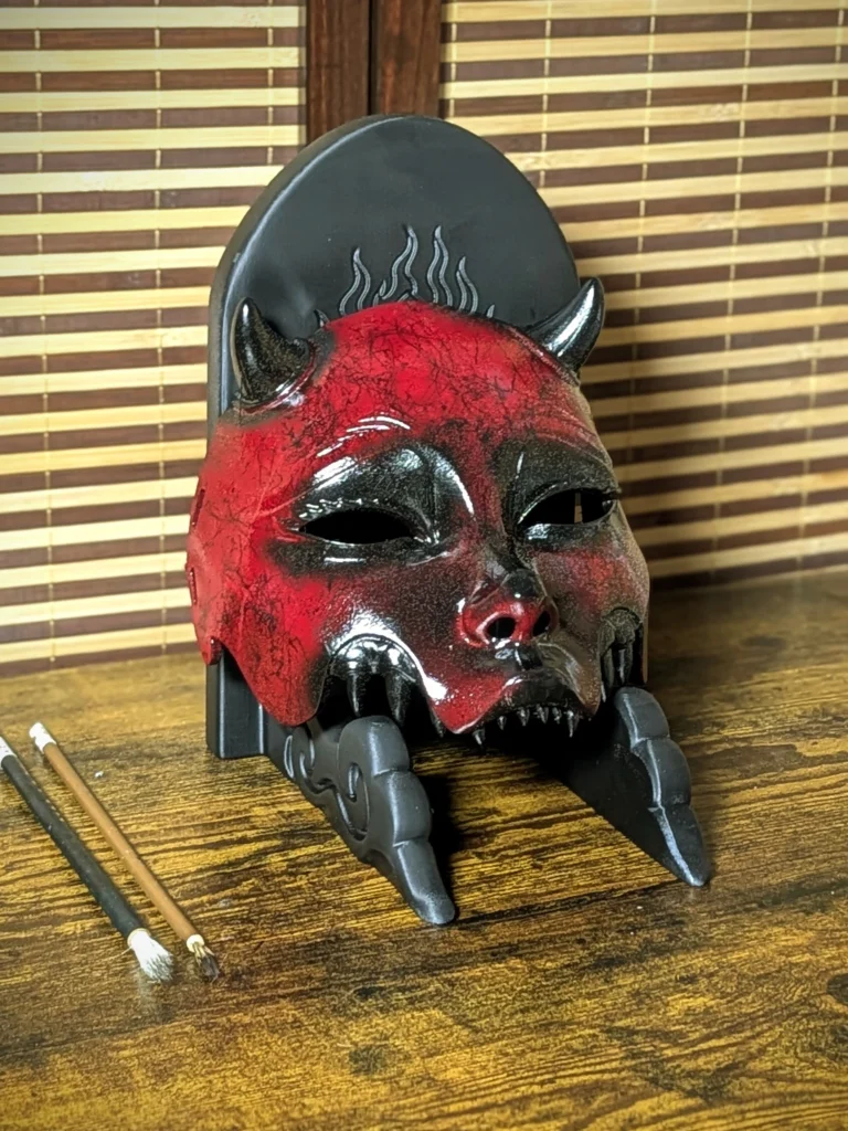 Menpo Kuchisake Red Half-Mask