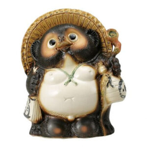 Tanuki yokai japonais porte-bonheur, illustration du folklore japonais Dai Yokai Bretagne