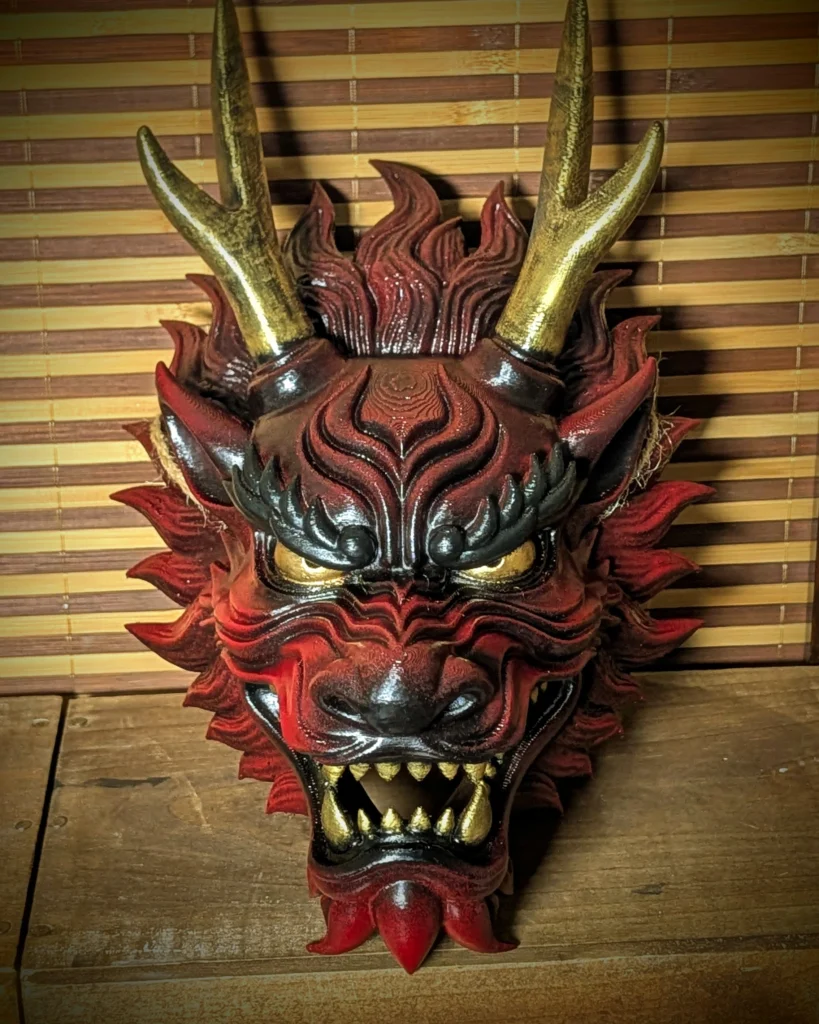 Ryū Dragon Mask - Japanese Wall Decoration & Feng Shui