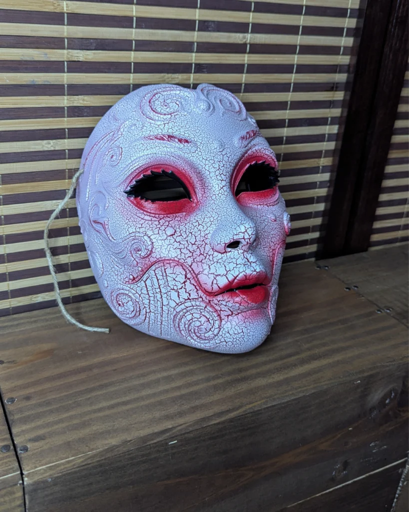 Articulated Geisha Horror Mask - Japanese Horror Cosplay