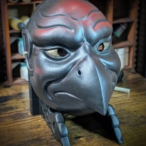 Masque Karasu Tengu Corbeau Japonais, masque japonais fait main par Dai Yokai