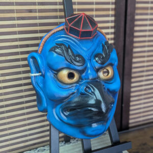 Masque Karasu Tengu Guerrier, masque japonais fait main par Dai Yokai