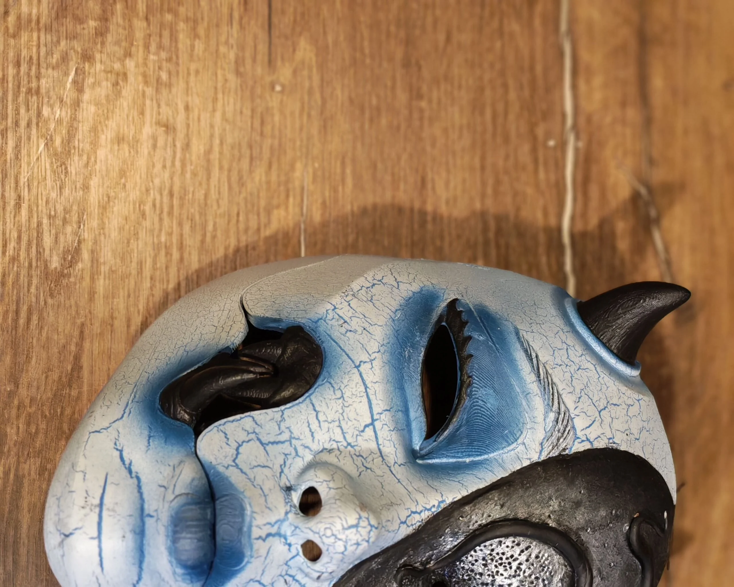 Masque Kuchisake x Adopte ton Poulpe Collab, masque japonais fait main par Dai Yokai, vue produit 10