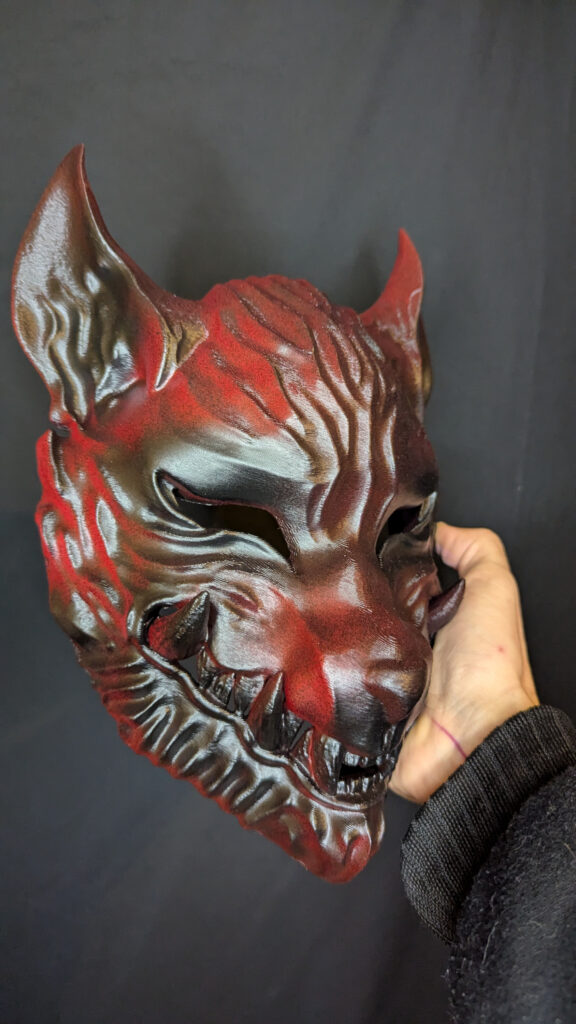Ōkami Mask - Japanese Wolf & Wall Decoration (Handmade)