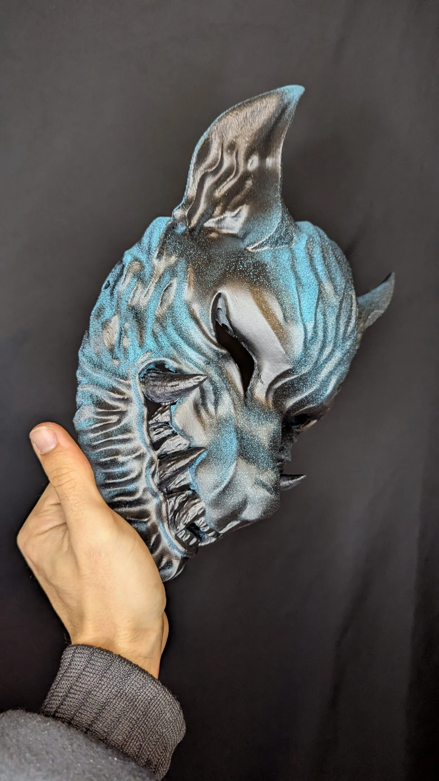 Ōkami Mask - Japanese Wolf & Wall Decoration (Handmade)