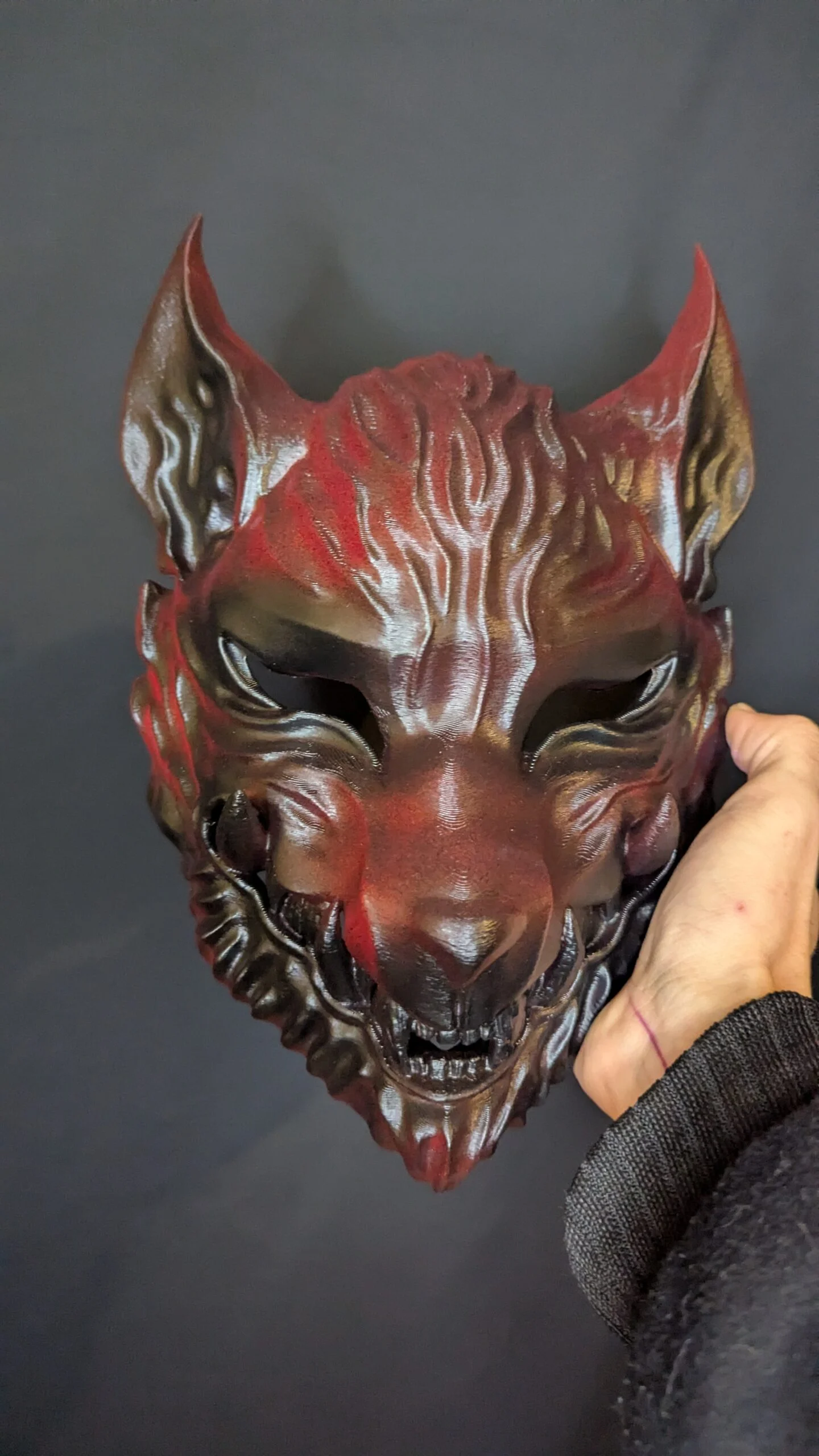 Ōkami Mask - Japanese Wolf & Wall Decoration (Handmade)