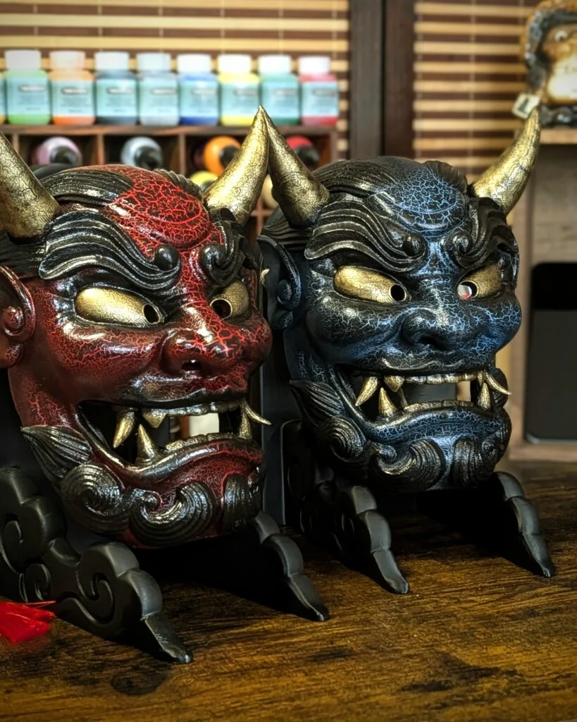 Oni Gawara Red & Cracked Blue Duo Pack - The Guardians Who Have Protected for 13