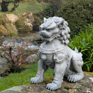 Statue Komainu Gardien Temple Japonais, statue japonaise décorative par Dai Yokai